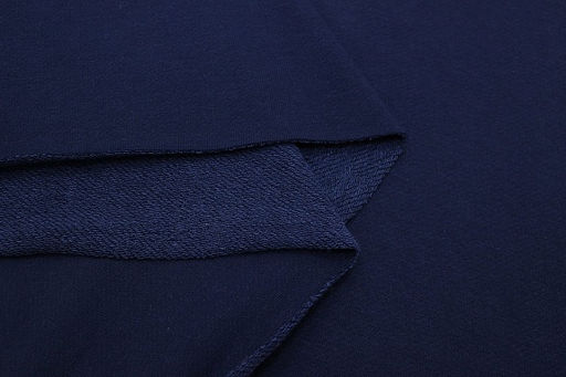 Футер-петля диагональ 3-х нит. цв.Темный индиго, ш.1.83м, Пенье, хлопок-65%, п/э-35%, 330гр/м.кв - Купава фото 5