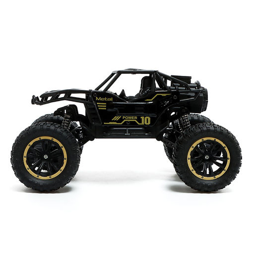 Джип «Вездеход», работает от аккумулятора, радиоуправление, дым, элементы из металла, чёрный