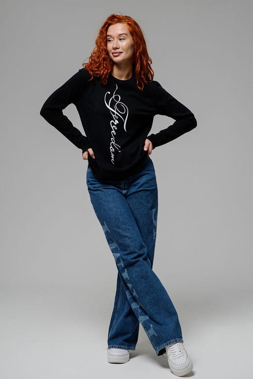 8513 Футболка с длинным рукавом женская