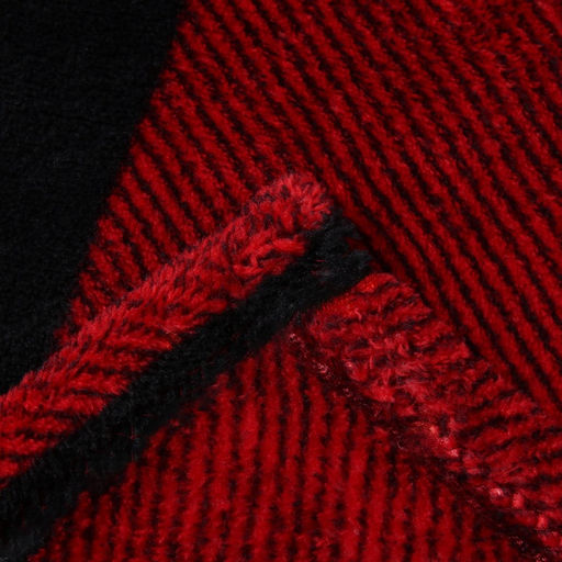 Плед Этель "Клетка черно-красн" 150*200 см,100% п/э, корал-флис 220 гр/м2