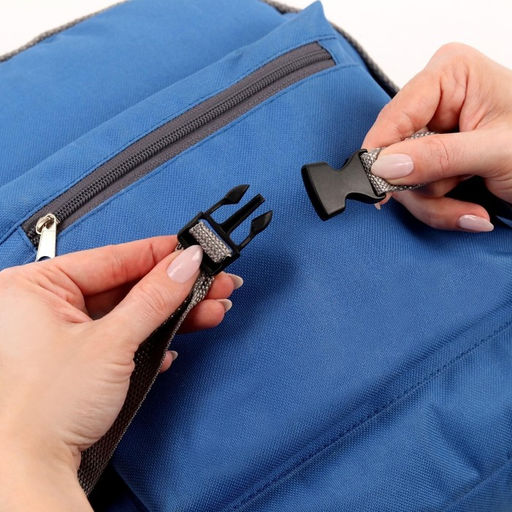 Цена за 5 шт. Фастекс 20 мм, нагрузка до 15 кг, 10 шт, цвет чёрный - Арт узор фото 2