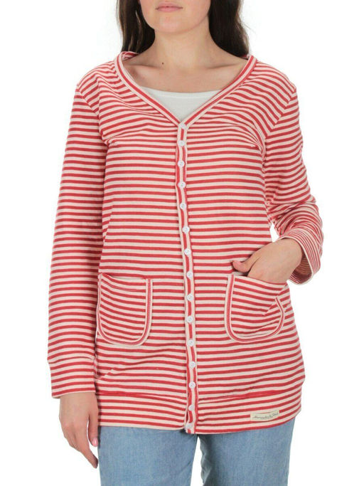 TA019 RED Кардиган женский (100% хлопок)