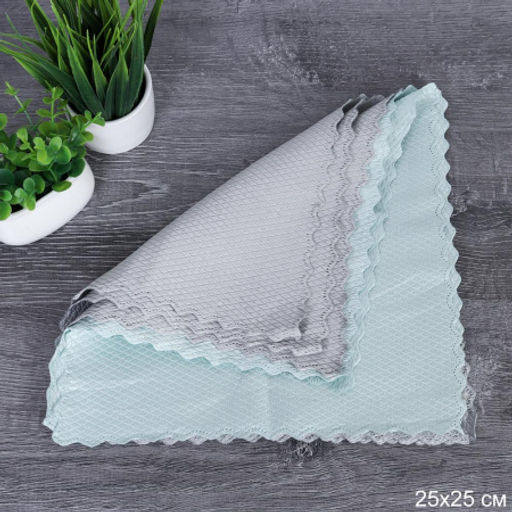 Салфетка для уборки 5 штук набор 25х25 см / 8862 /уп 400/ОРР