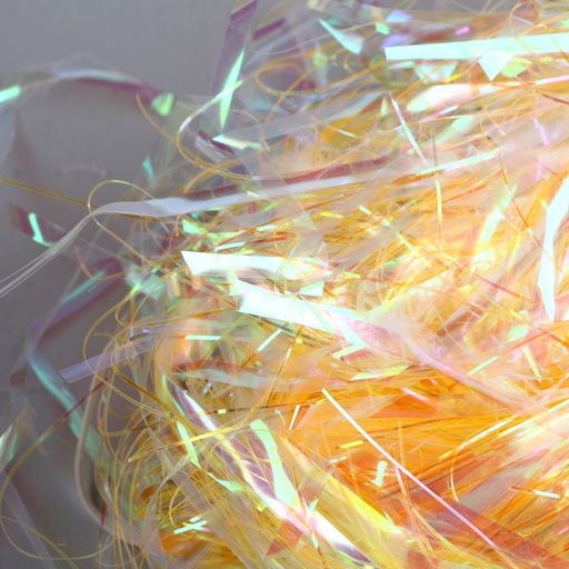 Набор для творчества и декора «Перья белые + наполнитель», оранжевый