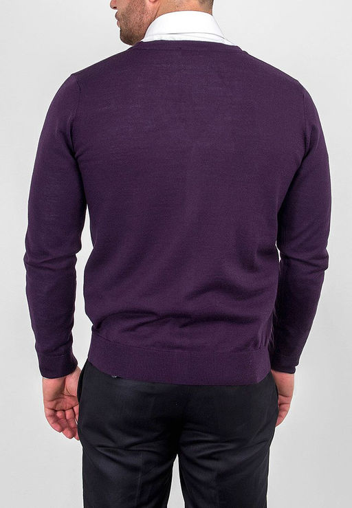Кардиган мужской GREG G135-1734 (фиолетовый)  фото 3