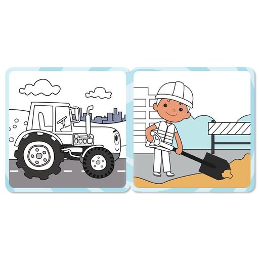 Многоразовая раскраска Синий трактор едет к нам, 12 стр., 16 16 см, Синий трактор  фото 2