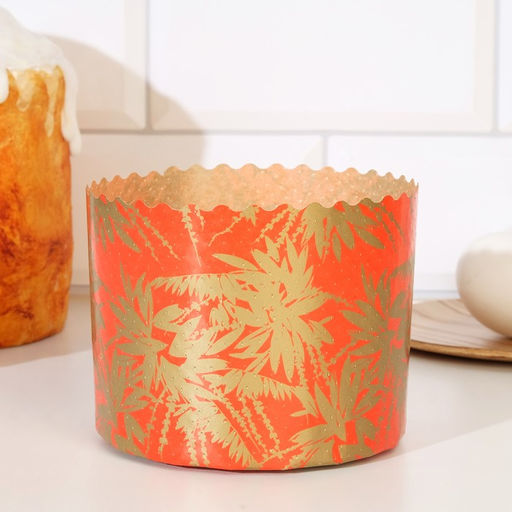 Цена за 1900 шт. Форма для выпечки кулича бумажная Деко-про «Сказочный лес», одноразовая, 11×8.5 см, МИКС