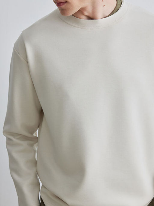 Bisiklet Yaka Erkek Sweatshirt