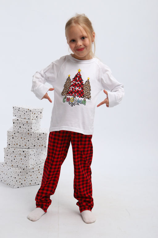 Пижама детская П324 Нарядные Ёлочки
