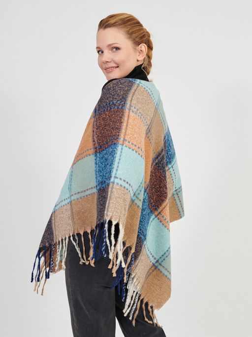 Большой  платок в стиле арт-деко в составе шерсть - Tantino фото 2