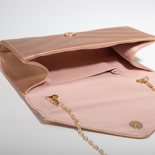 Сумка-клатч на клапане, цвет бронзовый - Simaland фото 5