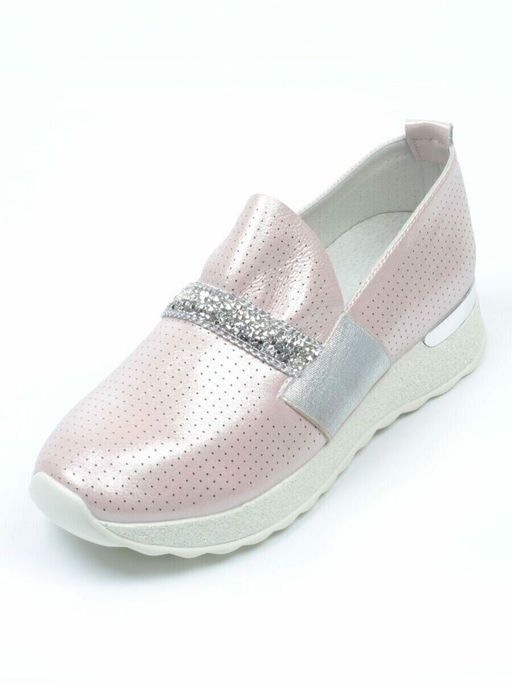 07-D08 PINK Слипоны женские (натуральная кожа) - Фабричный китай фото 20