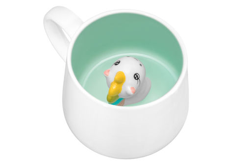 Кружка 380 мл 13,5*10*8,3 см "Единорог" с фигуркой внутри