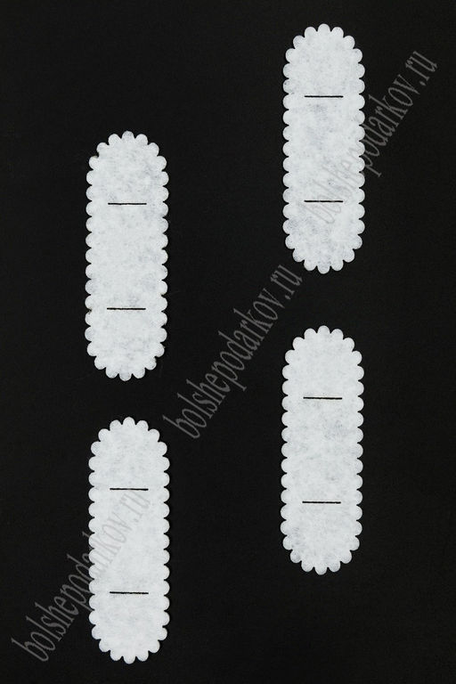 Фетровая основа 2*6 см (50 шт) №2, белый