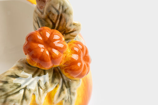 Конфетница, 21х21 см, керамика, оранжево-зеленая, Тыква, Bright pumpkin - Anna lafarg фото 6