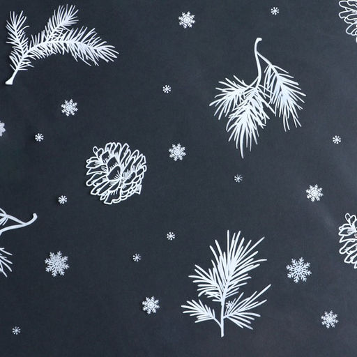 Плёнка глянцевая Шишки, белая, 1 5.2 м - Дарите счастье фото 2