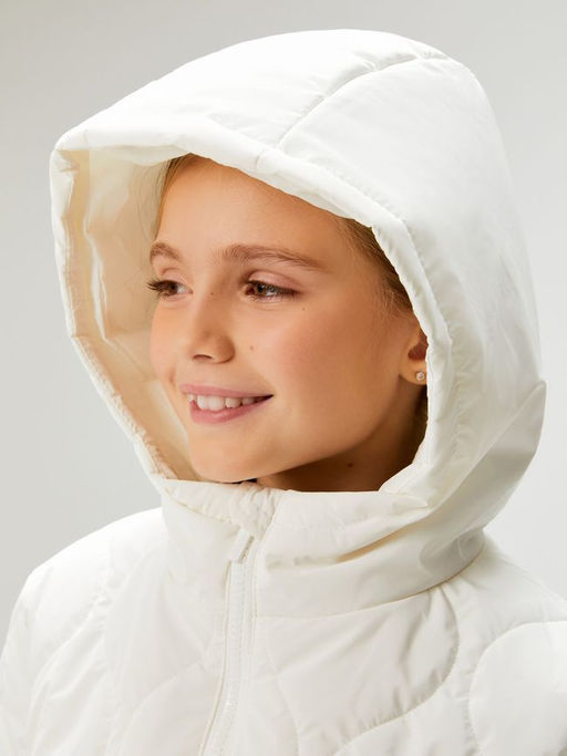 ACOOLA / Пальто детское для девочек Sonore молочный  фото 4