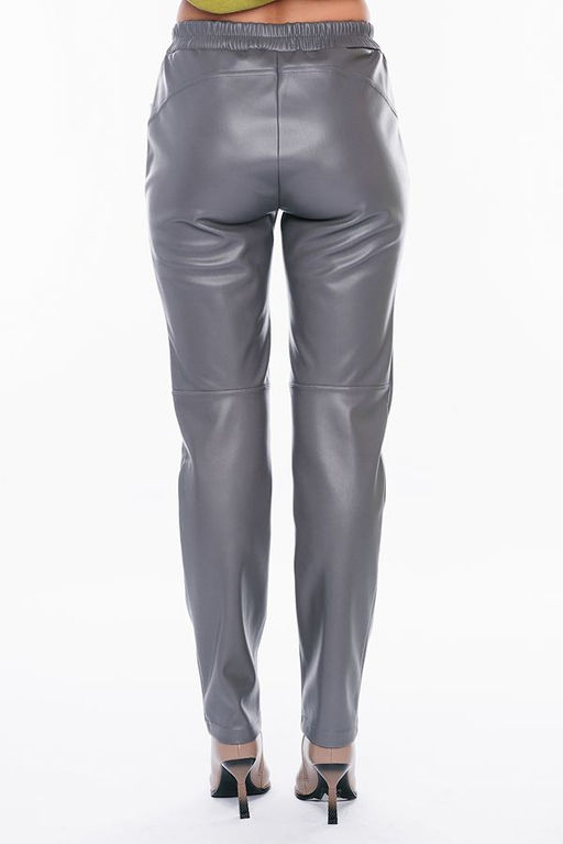 NOBBY, Женские брюки из экокожи 794-500/8 (серый)