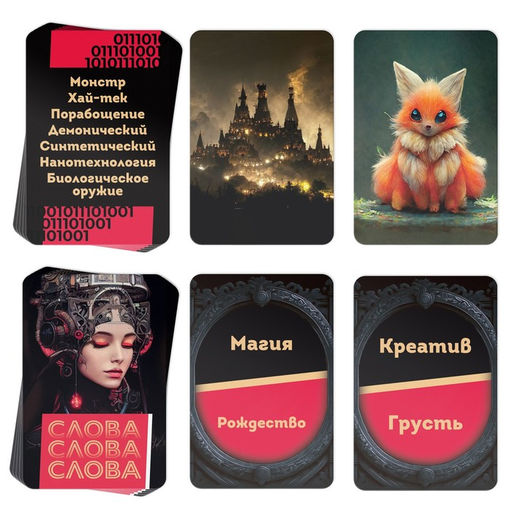 Настольная игра на ассоциации Думай, как нейросеть, 150 карт, 10+ - Лас Играс фото 4