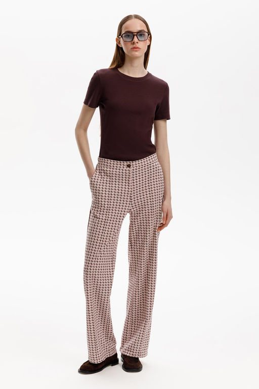 ЕВТ 4147/ретро геометрия брюки жен