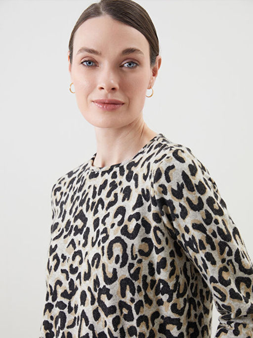 Bisiklet Yaka Desenli Bluz