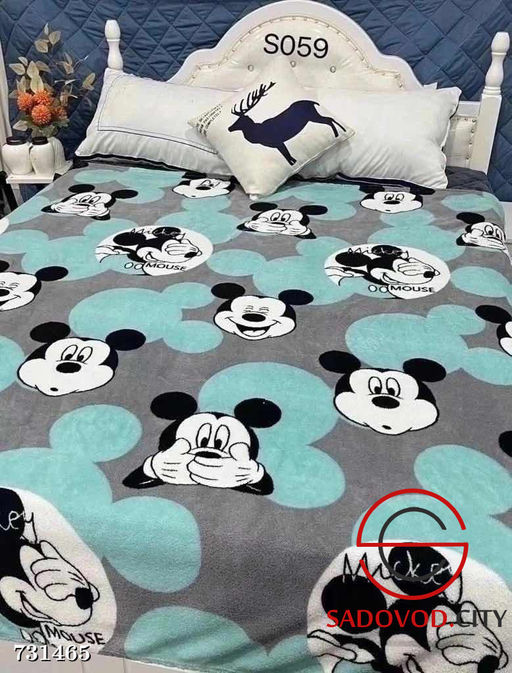 Плед с принтом пушистый