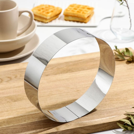 Форма для выпечки и выкладки, d=18 см, h=5 см, нержавеющая сталь