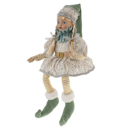 Игрушка набивная "Эльф" (муз, движ), L15 W11 H43 см (полка 23 см.)