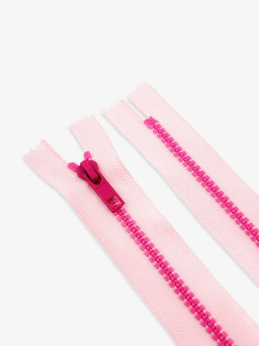 Цена за 10 шт. Молния «Трактор», №5, неразъёмная, замок автомат, 18 см, розовая