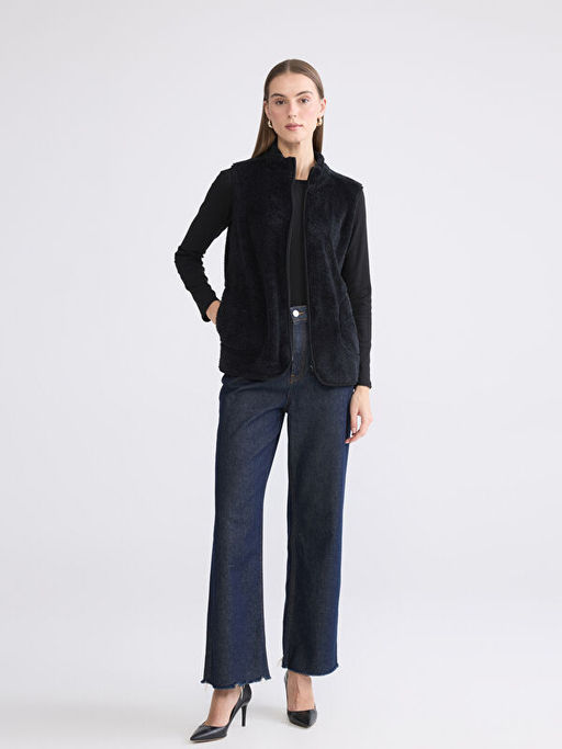 Dik Yaka Kad?n Polar Yelek