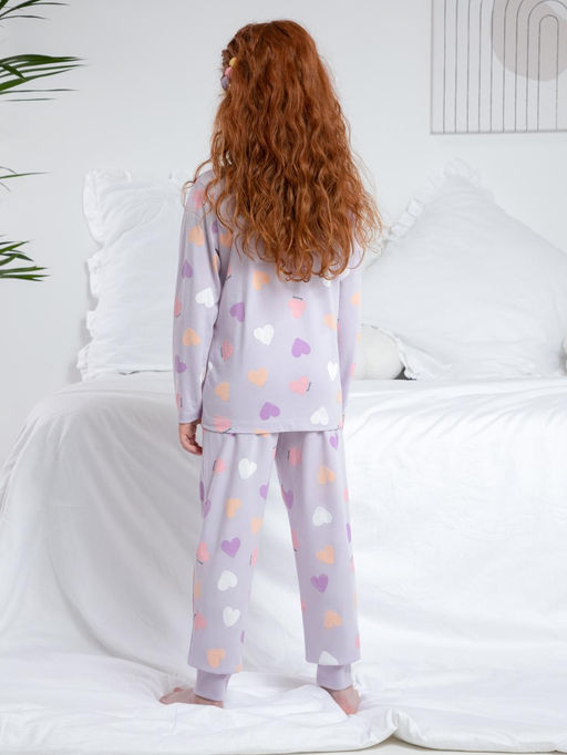 К 1561/лепесток орхидеи,большое сердце пижама дет