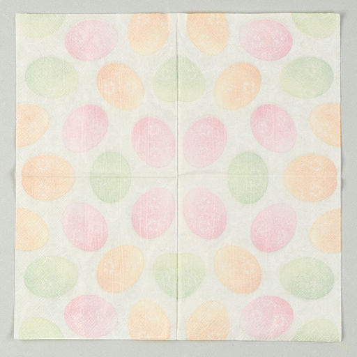 Салфетки бумажные на пасху «Пасхальные яйца», 25×25 см, набор 20 шт.