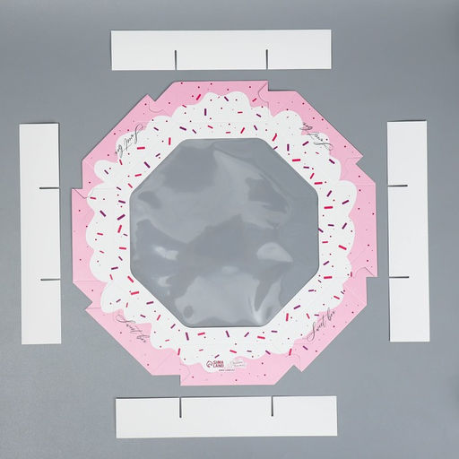 Цена за 5 шт. Коробка кондитерская, упаковка, Sweet box, 27×27×5 см