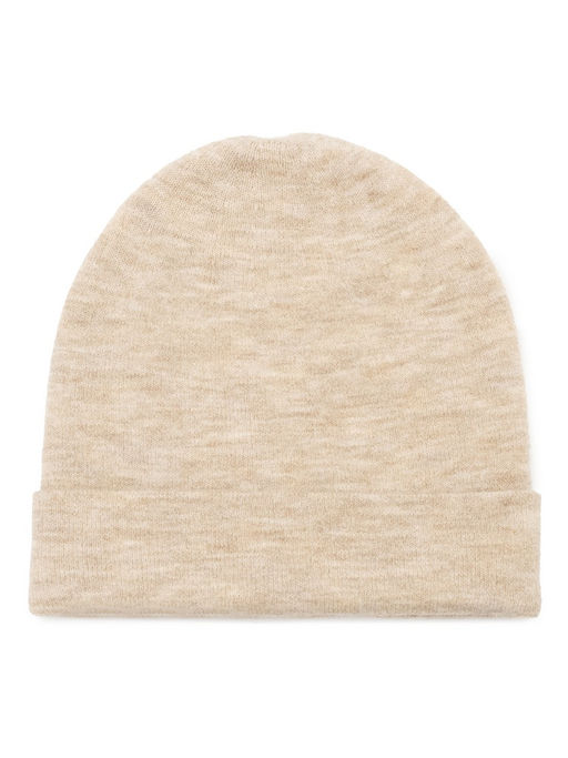 Шапка жен. шерсть+акр LB-J44017 beige melange