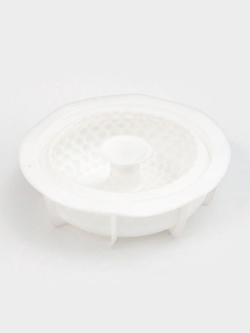 Форма для муссовых десертов и выпечки Доляна Снежная гора, силикон, 18,8?5,5 см, цвет белый  фото 4