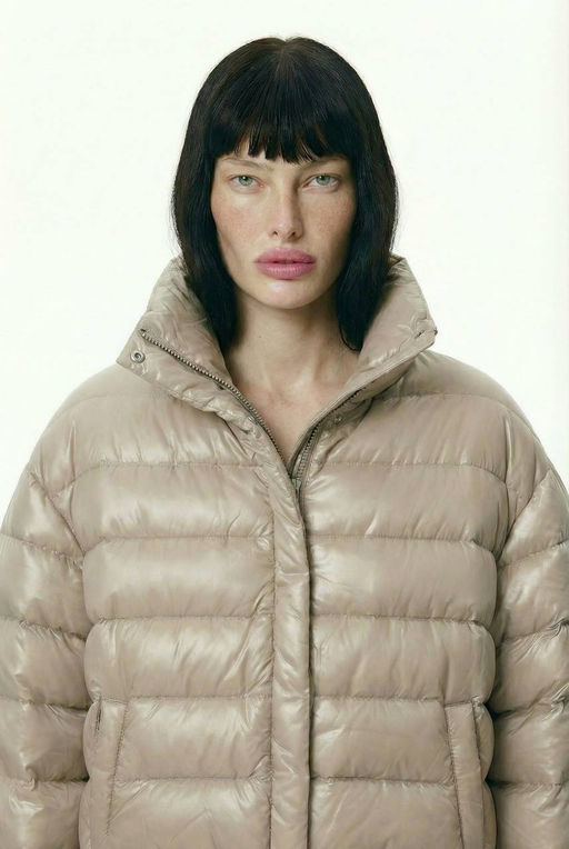 Куртка двухсторонняя (бежевый меланж) W25/125131 - Eliseeva olesya фото 3