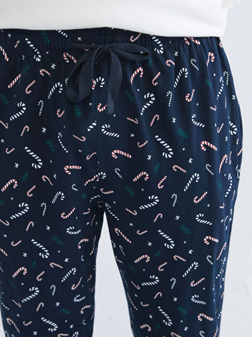 Standart Kal?p Y?lba?? Temal? Erkek Pijama Alt