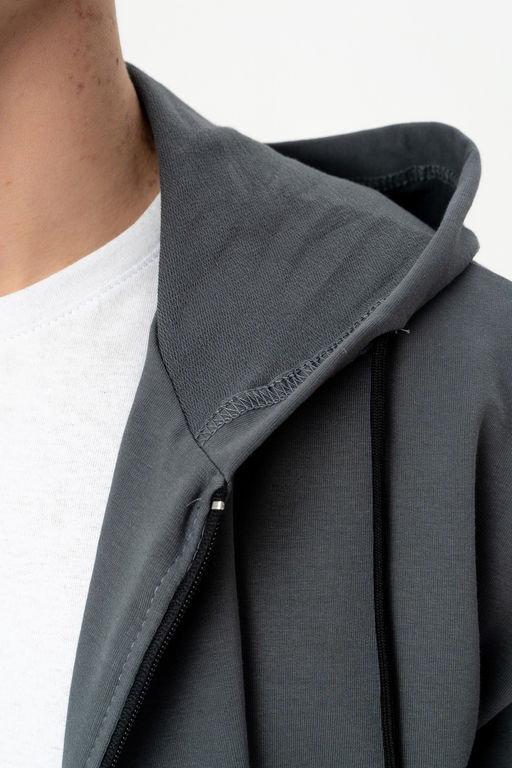 Куртка толстовка мужская из мягкого хлопкового футера