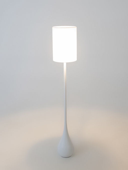 Торшер напольный "Капля" Е27 40Вт белый 25х25х150 см