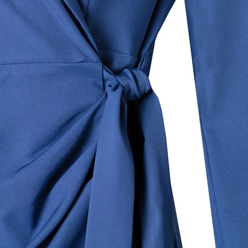 Платье женское миди с поясом MIST plus-size, синее, размер 54