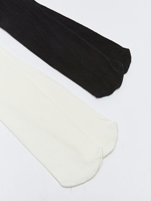 Basic K?z ?ocuk K?lotlu ?orap 2li - Waikiki фото 2