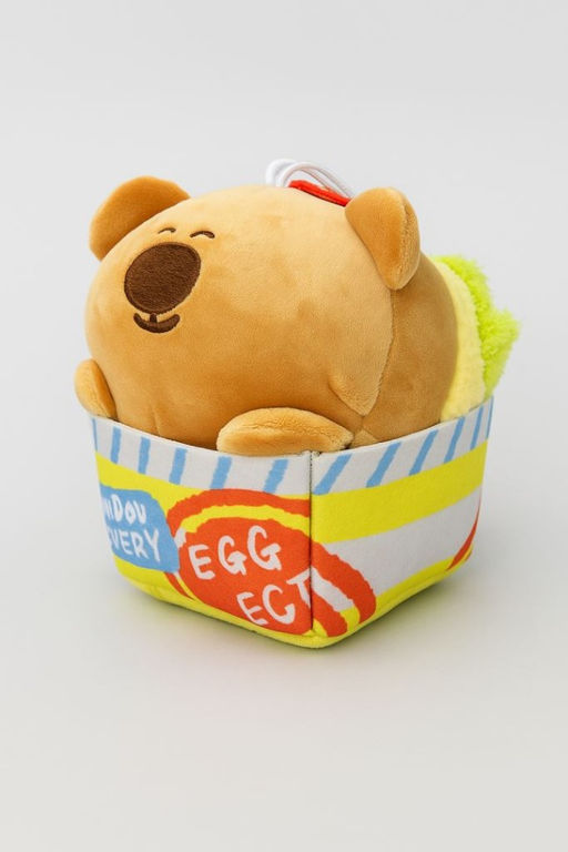 Мягкая игрушка "Capybara take away", brown, 14 см