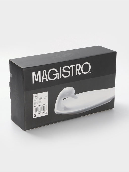 Блюдо Magistro «Лебедь», 34×19 см, фарфор, белое