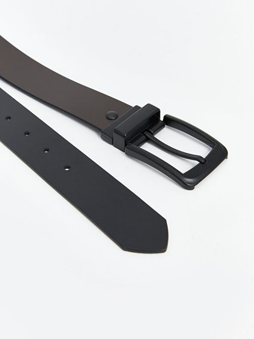 Deri G?r?n?ml? Erkek Kemer