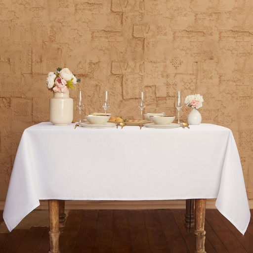 Скатерть «Этель» Cozy, 150×300 ±3 см, белая, плотность 192 г/м², хлопок с ВГМО