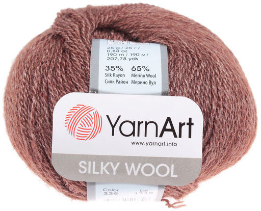Силки вул (Silky wool) пряжа YarnArt 65% шерсть мериноса 35% искуственный шелк 10х25г/190м