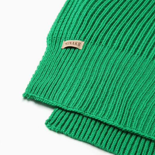 Снуд трансформер MINAKU, размер 56-58, изумрудный