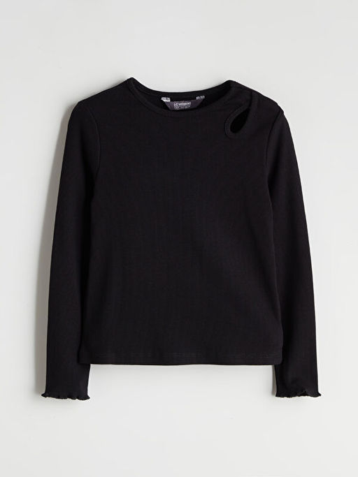 Bisiklet Yaka K?z ?ocuk Ti??rt