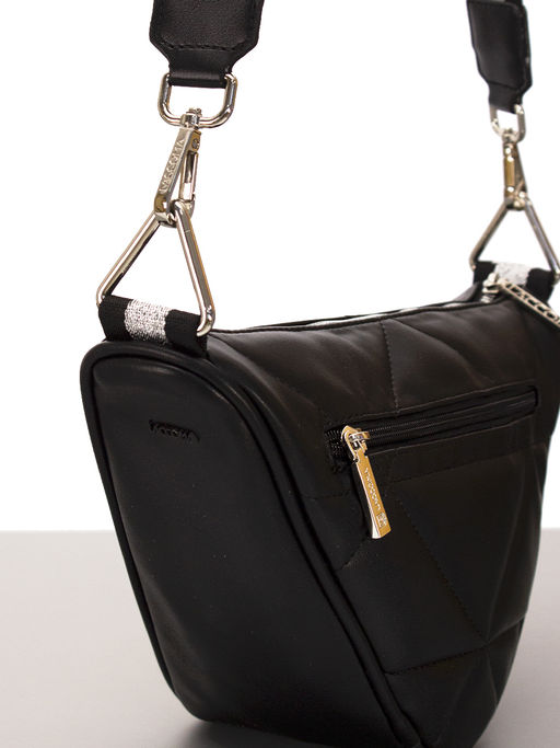 LACCOMA сумка Лакки-Ф826-черный эко кожа хлопок  фото 5