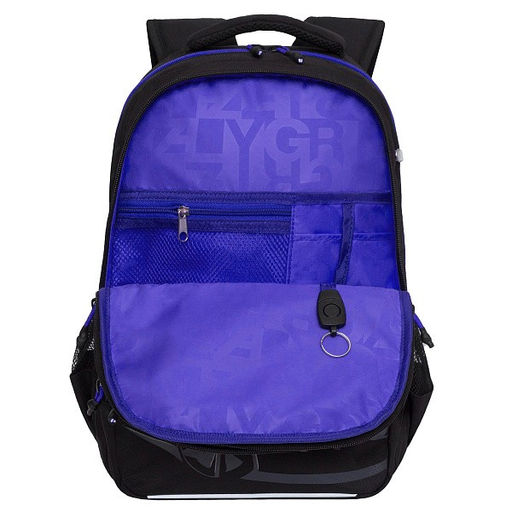 RB-453-3 Рюкзак школьный с картхолдером на держателе - Grizzly фото 13